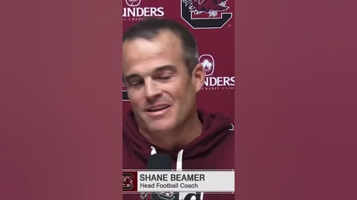 Shane Beamer when asked about social media posts f...