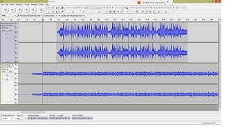 Basic editing in Audacity - working with two audio files (2/4)