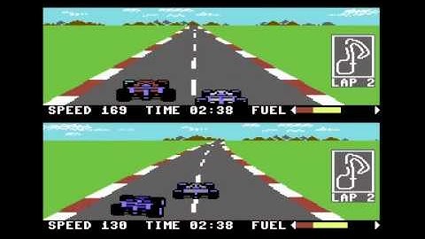 Pitstop II (Pitstop 2) Commodore 64 C64 CBM by Epyx