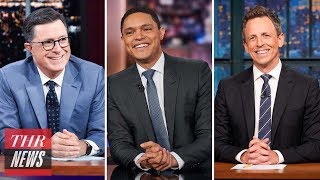 Heres Why Late Night Made Fun of Meghan Markle and Prince Harrys Move | THR News