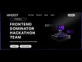 Created a Website for my Hackathon team "MINDBOT".