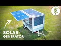 Innovative Solar Power Generator In A Portable Trailer Clean Quiet Energy 