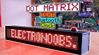 Scrolling Matrix with Bluetooth and clock