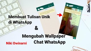 Membuat Tulisan Unik di WhatsApp dan Wallpaper Chat screenshot 5