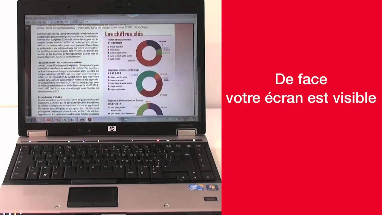 Filtre Confidentialité 3M Amovible Surface Pro 3/4 - Protection Regards Indiscrets Format Paysage