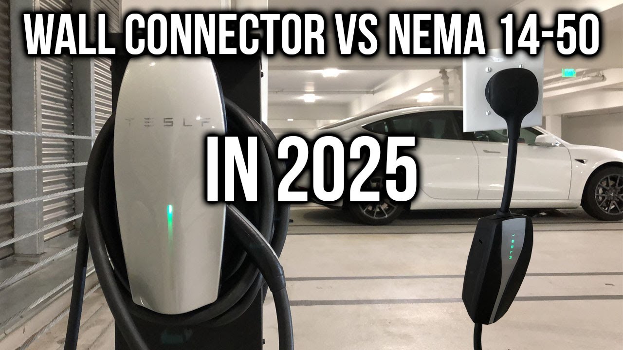 Tesla Model 3 or Y Wall Connector vs. NEMA 14-50 in 2025 - YouTube