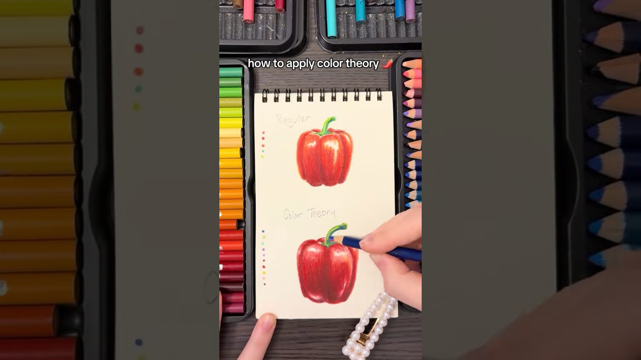 How to elevate art w color theory | colored pencil drawing 