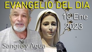 Evangelio Del Dia Hoy - Miercoles 18 Enero 2023- Sangre y Agua