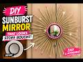 DIY Sunburst Mirror That Looks Store Bought