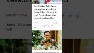 Roy Marten Tulis Pesan Haru Untuk Mendiang Rudy Salam shorts