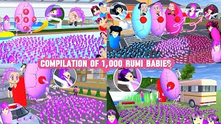 COMPILATION OF GIVING BIRTH TO 1,000 RUMI BABIES 💜💖 SAKURA School Simulator 