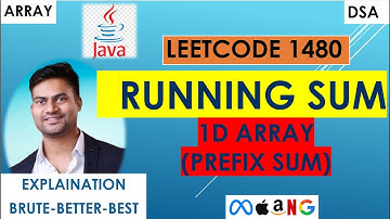LeetCode 1480 Running Sum | Easy Explanation + Java Solution | Beginner Friendly