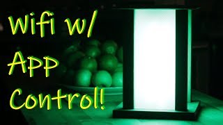 DIY Color Changing RGB LED WIFI Enabled Wooden Lamp