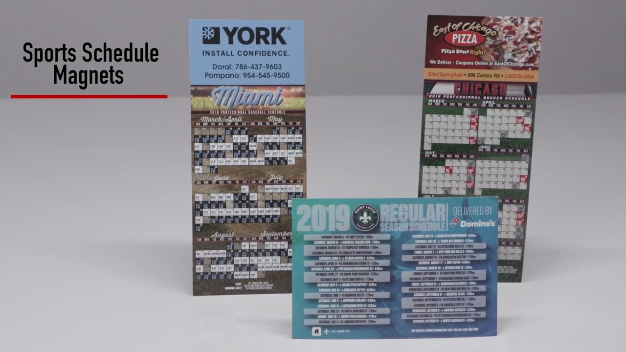 Sports Schedule Magnets Unbranded