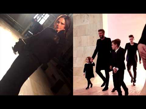 Video: Victoria Beckham was supported by the whole family at the show in New York