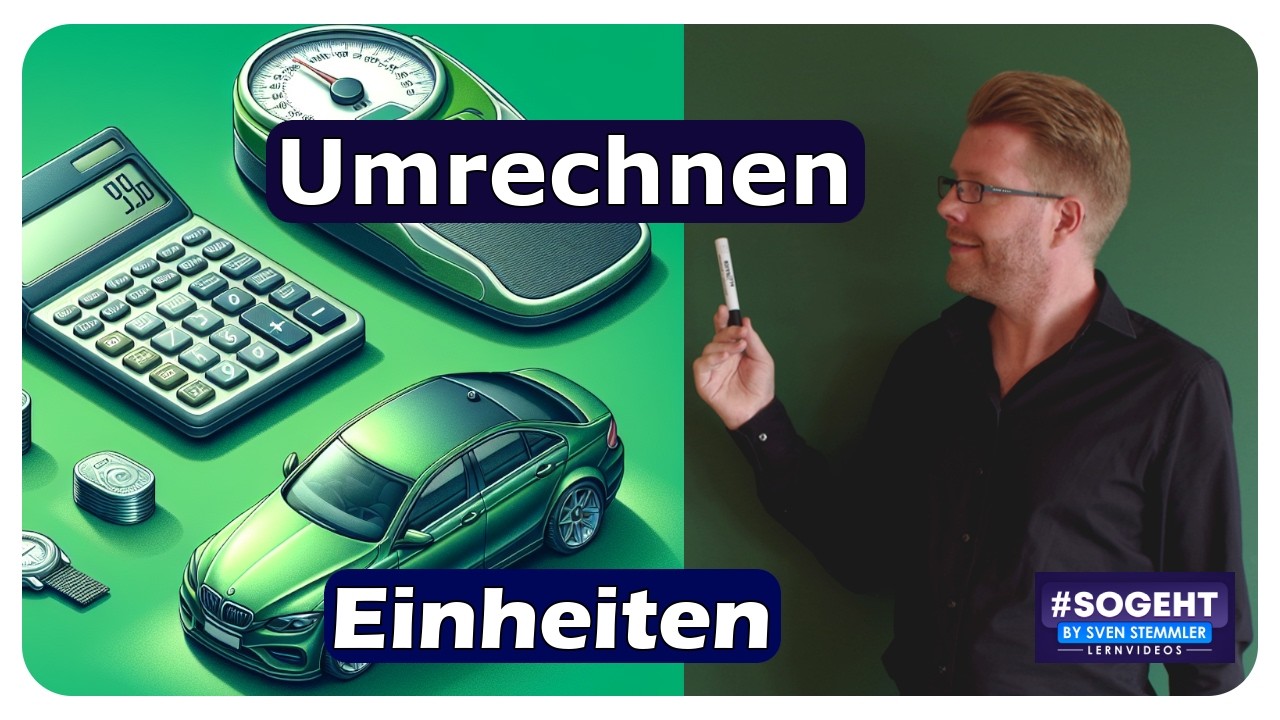 Vorschaubild zum Lernvideo "Einheiten umrechnen leicht gemacht: Ein praktischer Leitfaden für Längen und Gewicht"