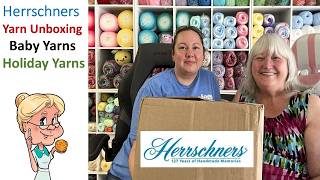 Herrschners Unboxing!  Amazing yarns!  #herrschners