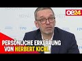 "Nicht geimpft": Persönliche Erklärung von Herbert Kickl