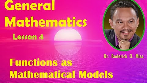 GENERAL MATHEMATICS FOR SENIOR HIGH (Grade 11 Lesson 4) FUNCTIONS AS MATHEMATICAL MODELS