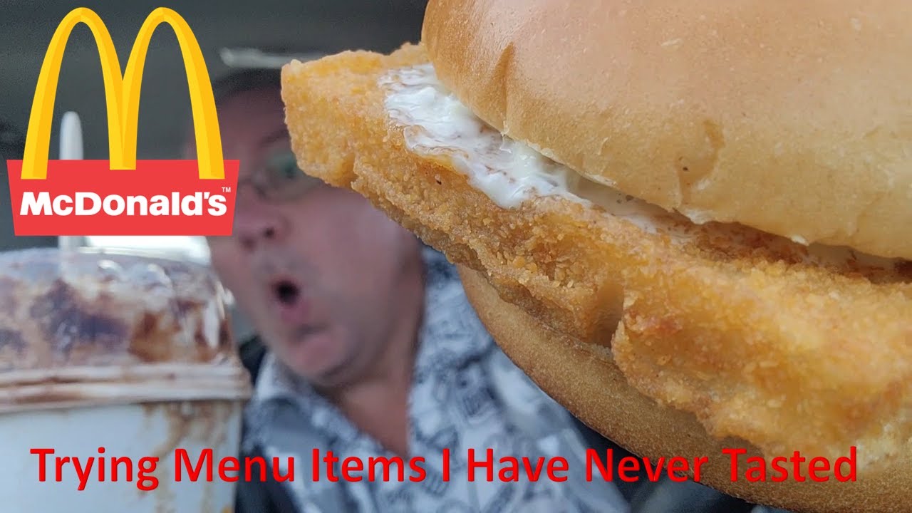 Review McDonald's Filet O Fish and Candy Cane Fudge McFlurry YouTube