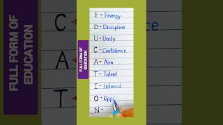 Full Form Of Education Education Full Form