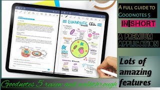 A full guide to Goodnotes 5 In short. Goodnotes 5 review. A walkthrough of goodnotes 5 and tutorial.
