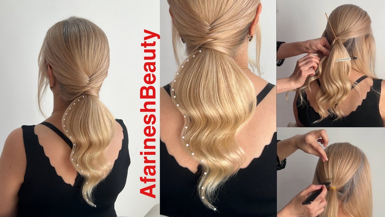 Technical and very Stylish Ponytail Tutorial with a Special Design ...