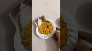 Acralic pouring on sea shell scallop #diycrafts #pouring #acrylicpouring #scallops #seashell
