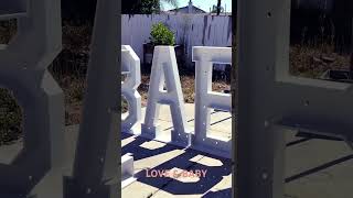 Marquee letters LOVE & BABY #marqueeletters #diy #woodworking #woodmarquee