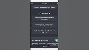 Asking Chat GPT to write a song for MR Beast #shorts , #mrbeast , #chatgpt , #ai , #mrbeastsong