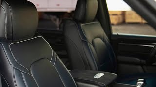 Install & Review Of The KUSTOM INTERIOR Leather Seat Covers For A 2021 Ram 1500 Big Horn Crew Cab