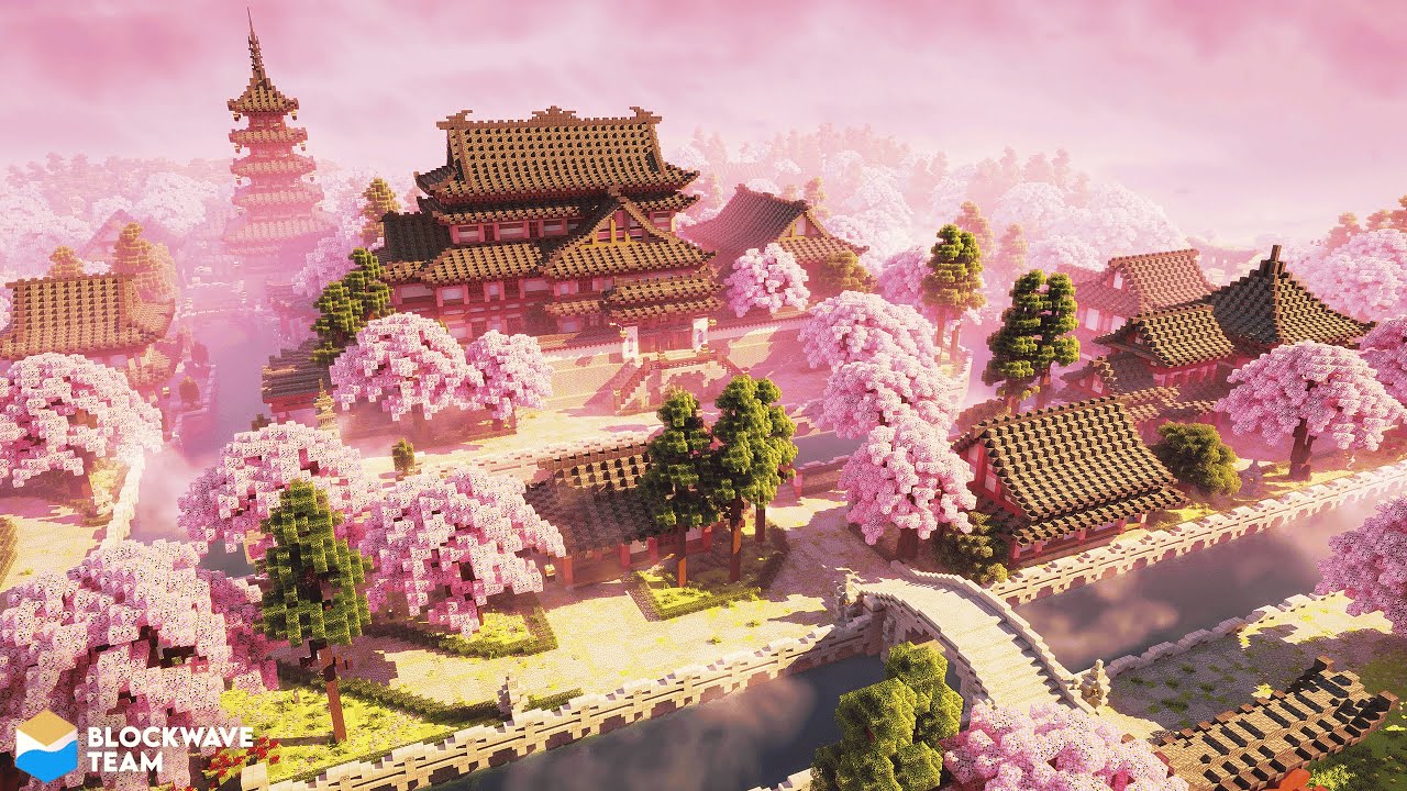 Minecraft Build | Oriental Cherry - Preview