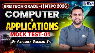 RRB NTPC | TECH Grade–1 2026 | Computer💻 & Applications| Mock Test–1 Live⚡ | by Abhishek Sachan Sir screenshot 5