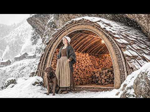 Thrown Out Before Winter, She Built a $7 Vaulted Woodshed That Kept Firewood Dry All Season