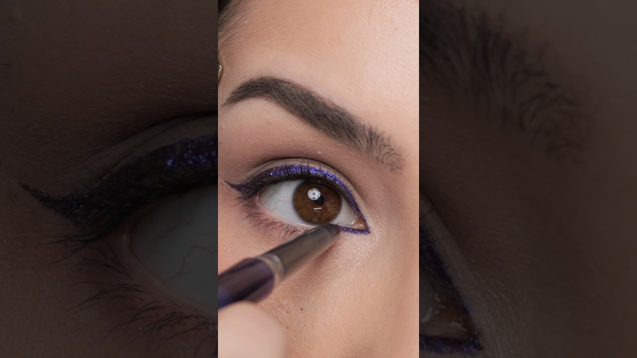 Fun pop of colored eyeliner to spice up an eyeshadow look Kaleidos epiphany glow liner