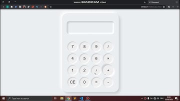 NEOMORPHIC CSS Effect Simple calculator design 2020