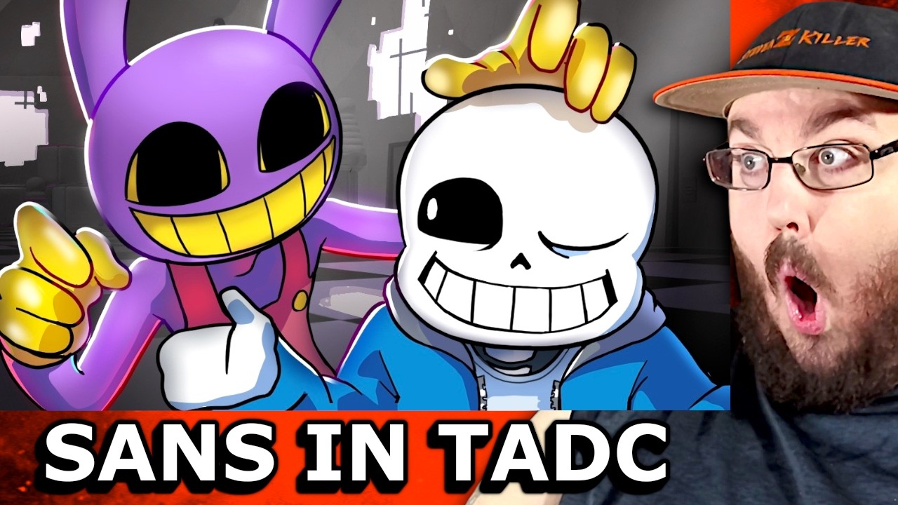 If SANS was in THE AMAZING DIGITAL CIRCUS (The Last Act Animation) #TADC REACTION!!!
