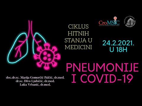 CroMSIC Zagreb - Ciklus hitnih stanja u medicini - Pneumonije i COVID-19