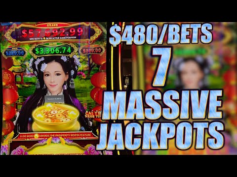 $480 A SPIN: 7 HAND PAYS & The Largest Bet You'll Ever See For Prosperity Link On Youtube!!