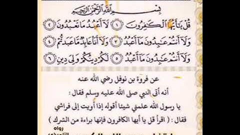أقرأ سورة الكافرون 🦋فأنها براءة من الشرك🦋الشيخ محمد المنجد يوضح 🦋