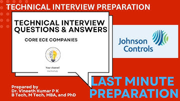 Core Company Technical Interview Questions & Answers | Johnson Controls Interview Preparation 2025