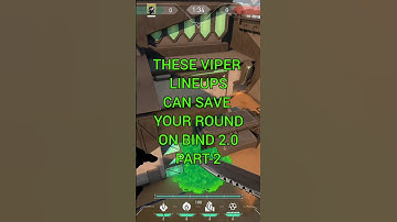 These Viper Lineups Can Save The Round On Bind 2.0 Part-2 #shorts #valorant
