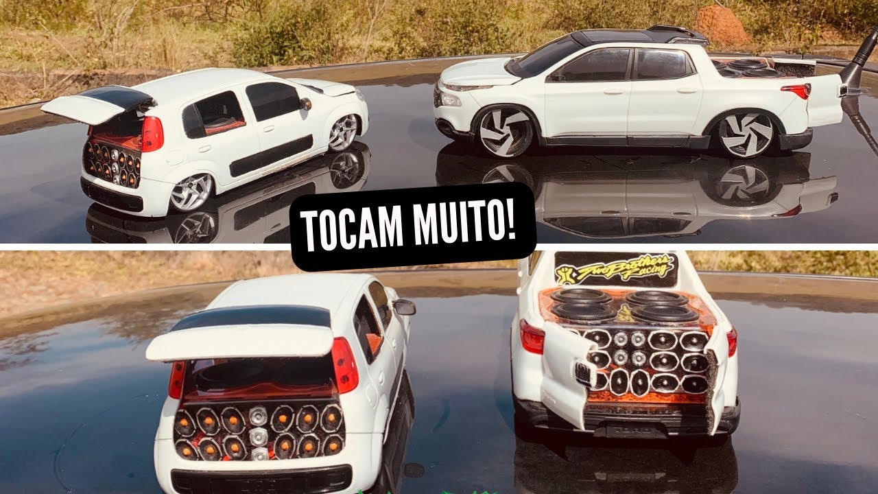 MINIATURA FIAT UNO COM SOM QUE FUNCIONA DE VERDADE! 