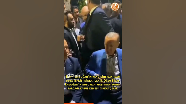 TAYYİP ERDOĞAN SUYU OĞLU VERİNCE İÇTİ │ Portakal Son Dakika Haberleri