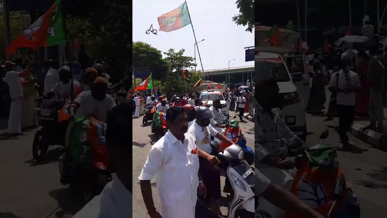 BJP Bike Rally |Thiruvananthapuram BJP Members Honouring J.P Nadda Sir| 2021