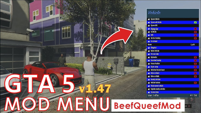 GTA V Lotus Mod Menu for PS4 Firmware 5.05 & Demo Video by 0x199