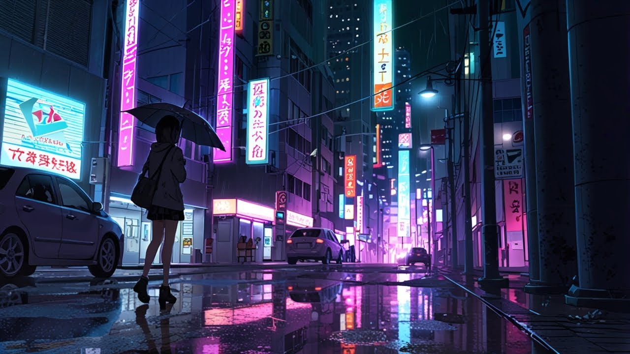 Late Night Tokyo Rain 🌃☔ A Sound to Calm You