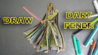 how drawing dart fener (Darth Vader)- come disegnare dart fener (Darth Vader)- star wars