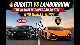 🔥 Bugatti vs Lamborghini: The Ultimate Supercar Battle – Who Really Wins?