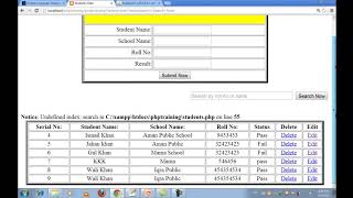 34New PHP MySQL Tutorials in Urdu Hindi part 34 searching data in database